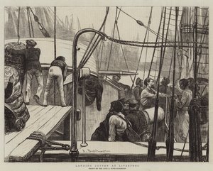 Landing Cotton at Liverpool by Arthur Boyd Houghton
