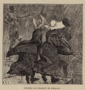 Sisters of Charity in Chicago by Arthur Boyd Houghton