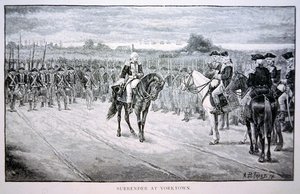 Lord Cornwallis Surrenders to George Washington at Yorktown