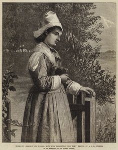 Homeward serenely she walked, with God