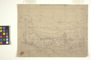 Study For Mountainous Landscape
