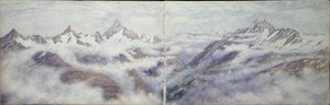 View from the Breithorn by Arthur Cust