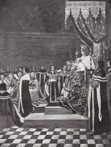 Henry VI Opening Parliament with His Mother by Arthur David (after) McCormick