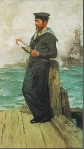 A letter from home, from magazine or book source unknown by Arthur David McCormick