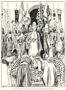 Caused Noureddin to be invested with the vizier