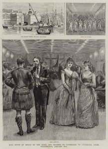 Ball given at Malta by the Duke and Duchess of Edinburgh to Celebrate their Wedding-Day, 25 January by Arthur Hopkins