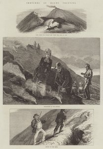 Sketches of Mount Vesuvius by Arthur Hopkins