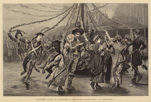 Winter Life in Canada, a Skating Carnival at Ottawa by Arthur Hopkins