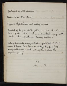 Page from a notebook for The White Company, The Newberry Library Vault Folio Case MS 5116 no. 2 by Arthur Ignatius Conan Doyle