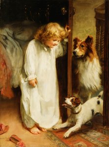 The Morning Greeting by Arthur John Elsley