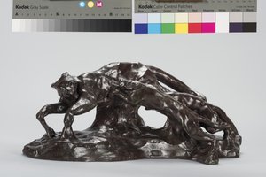 Dogs Catching Puma by Arthur Putnam