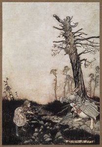 Alice and the White Rabbit by Arthur Rackham