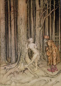 At Last She Met the Bridegroom Who Was Slowly Coming Back, Illustration for Fitcher