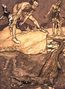 Crocodile by Arthur Rackham