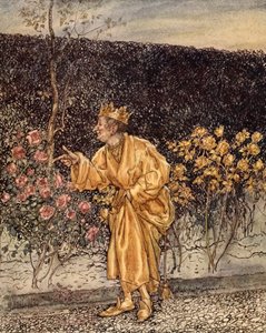 Every flower changed to Gold, illustration from 