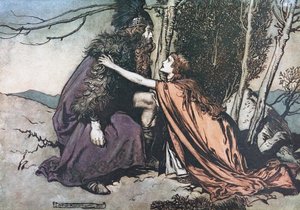 Father! Father! Tell Me What Ails Thee (Illustration for The Rhinegold and The Valkyrie by Richard Wagner)