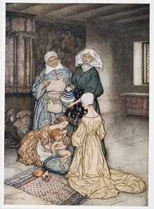 Had I not four or five women once that tended me? illustration from William Shakespeare