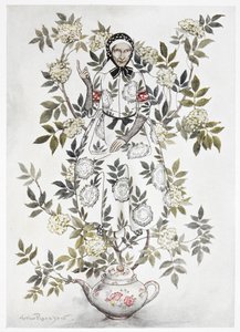 In the Midst of a Tree Sat a Kindly Looking Woman by Arthur Rackham