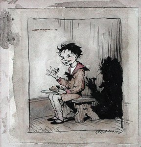 Little Jack Horner, illustration from 