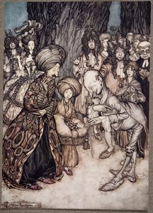 My Lord Duke, said the physician elatedly, I have the honour to inform your excellency that your grace is in love.., from Peter Pan in Kensington Gardens by J M Barrie by Arthur Rackham