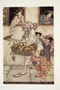New Lamps for Old, from The Arthur Rackham Fairy Book by Arthur Rackham