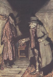 Nobody under the bed... by Arthur Rackham