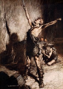 Nothung! Nothung! Conquering sword! by Arthur Rackham