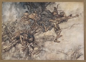 O monstrous! O strange! We are haunted. Pray, masters! Fly, masters! Help! A scene from 