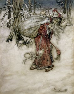 Santa Claus, illustration from Arthur Rackham