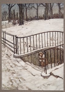 She Ran to St. Govers Well and Hid, from Peter Pan in Kensington Gardens by J. M. Barrie, pub. 1906 by Arthur Rackham