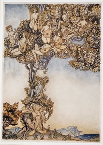 Sometimes a thousand twangling instruments will hum about mine ears, illustration from William Shakespeare