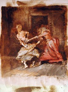Study for a witch and maiden