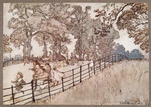 The Hump which is the part of the Broad Walk where all the big races are run, from Peter Pan in Kensington Gardens by J.M. Barrie, pub. 1906
