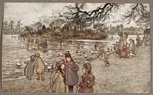 The Island on which all the birds are born that became baby boys and girls, from Peter Pan in Kensington Gardens by J.M. Barrie, pub. 1906