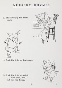 This little pig went to market - nursery rhyme by Arthur Rackham