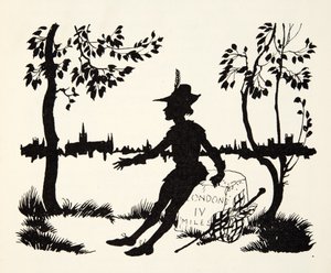 Turn again Whittingon, Thrice Lord Mayor of London, from The Arthur Rackham Fairy Book by Arthur Rackham