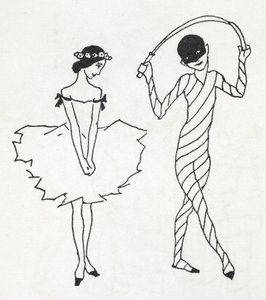 Two dancers by Arthur Rackham
