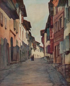 Basque Country: Street in Old Town, St Jean-Pied-de-Port