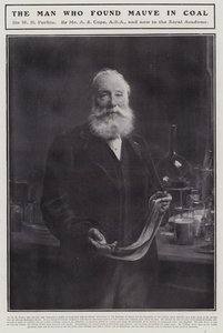 William Henry Perkin, English chemist who discovered the first synthetic organic dye, mauveine by Arthur Stockdale Cope