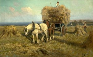 Loading the Harvest Wagon by Arthur Walker Redgate