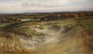 Landscape; formerly used as a background in a Natural History display case by Arthur Wilde Parsons