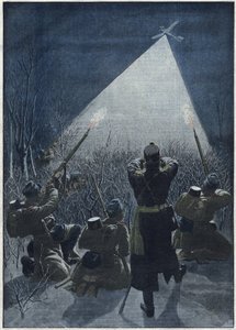 1913: Austrians Fire on Russian Reconnaissance Flights on the Frontiers of Galicia by Artist Unknown