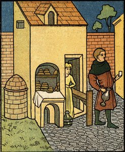 A Bakery in the 16th Century, After a Miniature by Artist Unknown