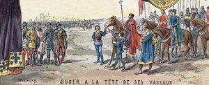 Abbot Suger and His Vassals by Artist Unknown