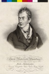 Clement Wenzel Lothar Count of Metternich-Winneburg by Artist Unknown