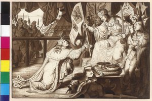 Emperor Rudolf enfeoffing King Ottokar with Bohemia and Moravia by Artist Unknown