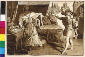 Emperor Rudolf of Habsburg Postulates King Ottokar II to Restitute the Imperial Fiefdom of Austria and Styria by Artist Unknown