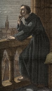 English Philosopher Roger Bacon in Oxford