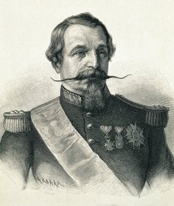 Portrait of Napoleon III, Charles-Louis Napoleon Bonaparte (1808-1873). Engraving.