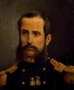 Portrait of Andres Caceres (1836-1923) hero of Pacific War, Peru